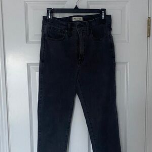 Madewell Charcoal Stovepipe Jeans
